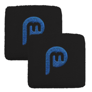 PLaymaker Sportz Logo Embroidered Black Wristbands