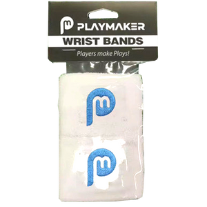 PLaymaker Sportz White Wristband in packagaing