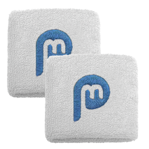 Playmaker Sportz Logo Embroidered White Wristbands
