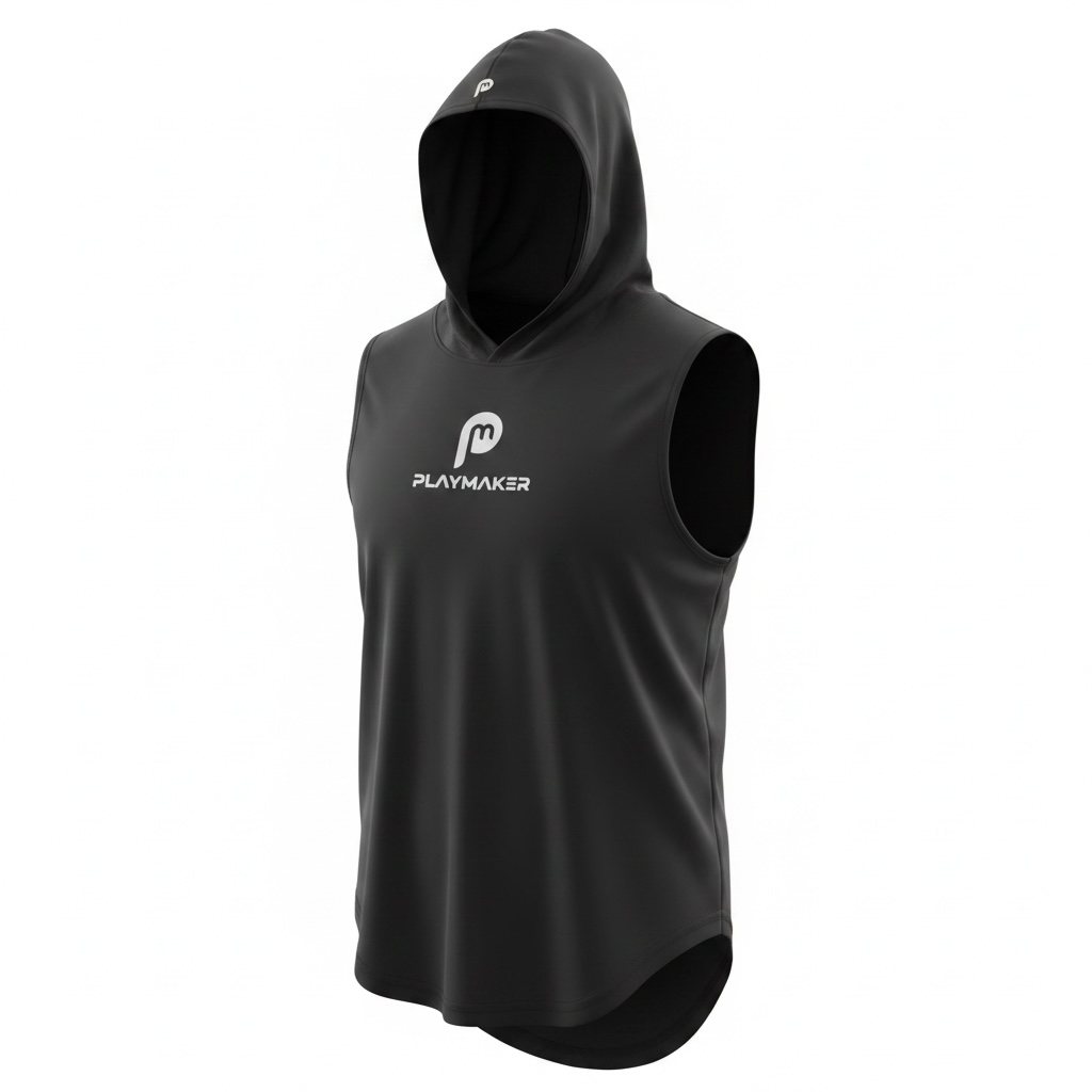 Sleeveless Hoodies - Small Brand Logo PLAYMAKER SPORTZ