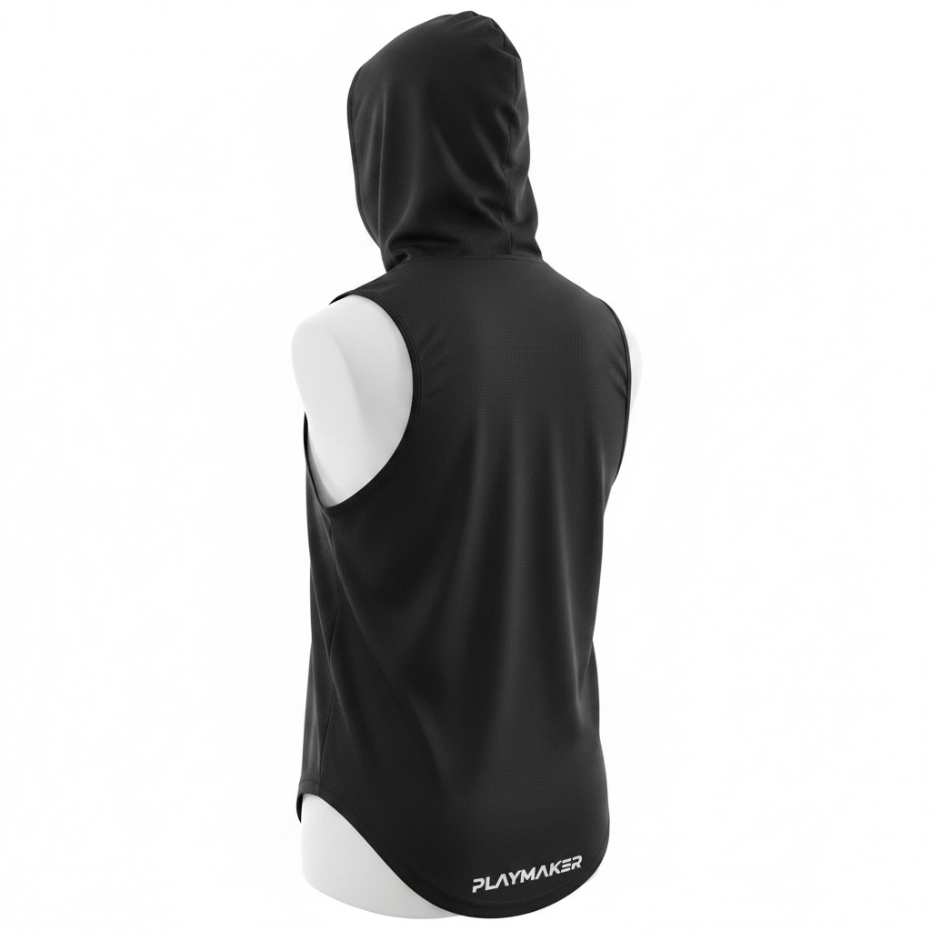 Sleeveless Hoodies - Small Brand Logo PLAYMAKER SPORTZ